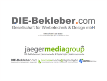 Tablet Screenshot of die-bekleber.com